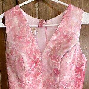 TS Couture Pink White Floral Formal Dress Size 4